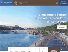 Tablet Screenshot of hotelwilson-lyon.com